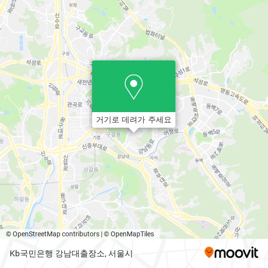 Kb국민은행 강남대출장소 지도