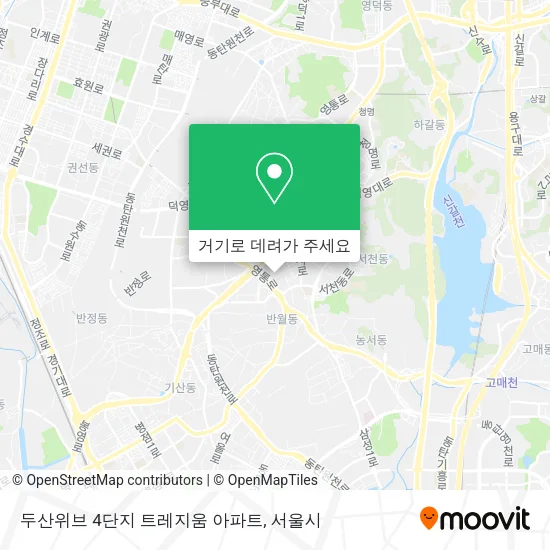 두산위브 4단지 트레지움 아파트 지도