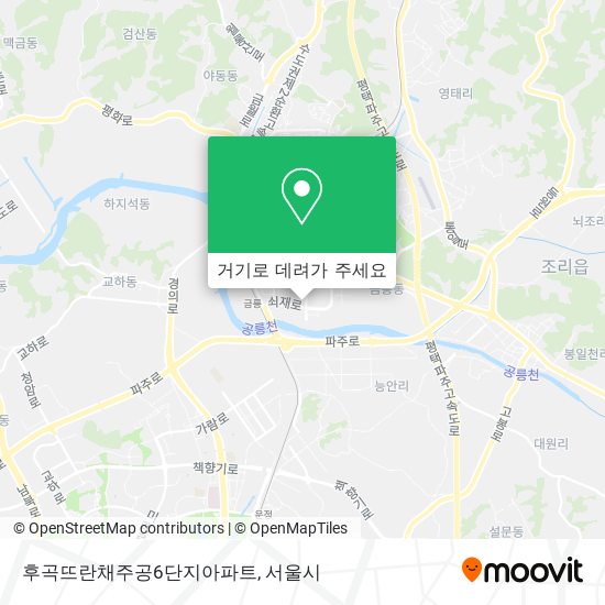 후곡뜨란채주공6단지아파트 지도