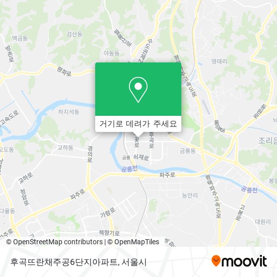 후곡뜨란채주공6단지아파트 지도