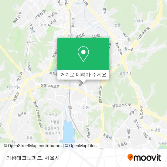 의왕테크노파크 지도