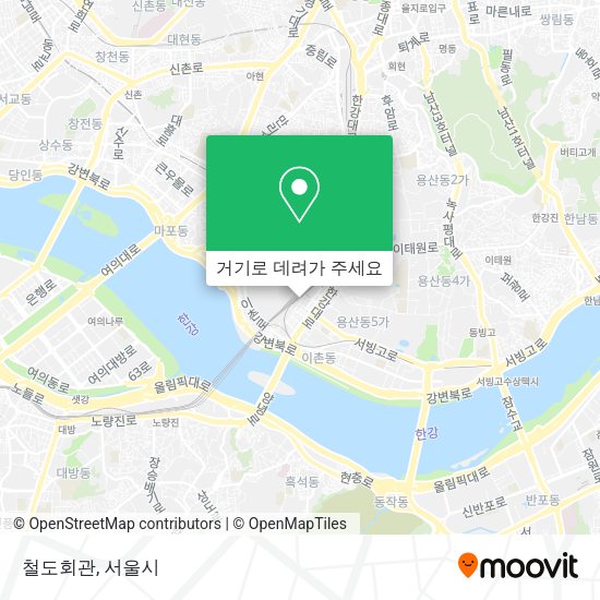 철도회관 지도