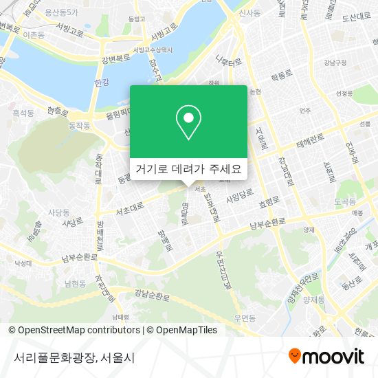 서리풀문화광장 지도