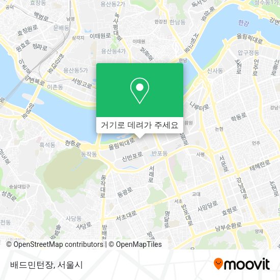 배드민턴장 지도