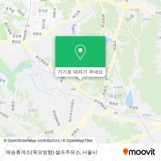 매송휴게소(목포방향) 셀프주유소 지도