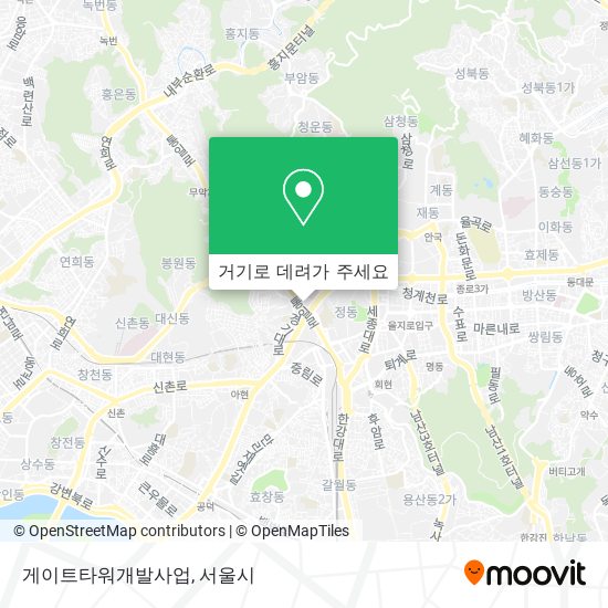 게이트타워개발사업 지도