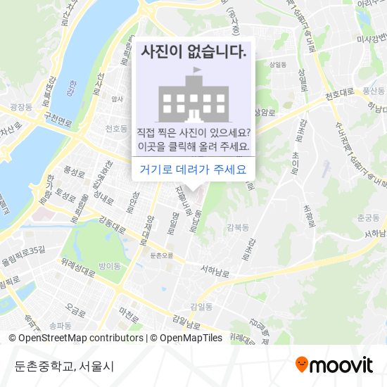 둔촌중학교 지도