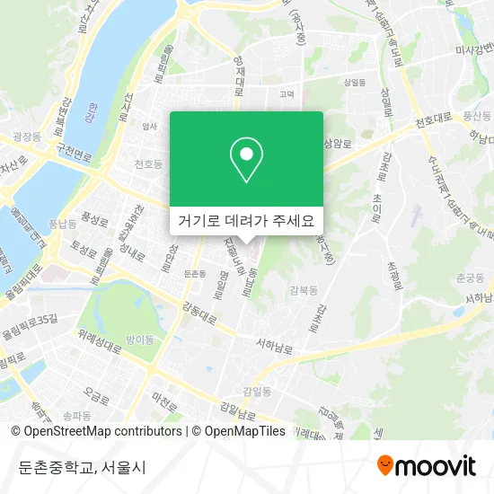 둔촌중학교 지도