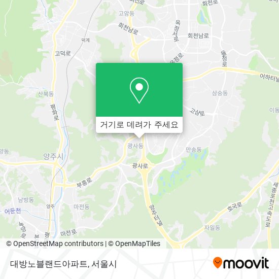 대방노블랜드아파트 지도