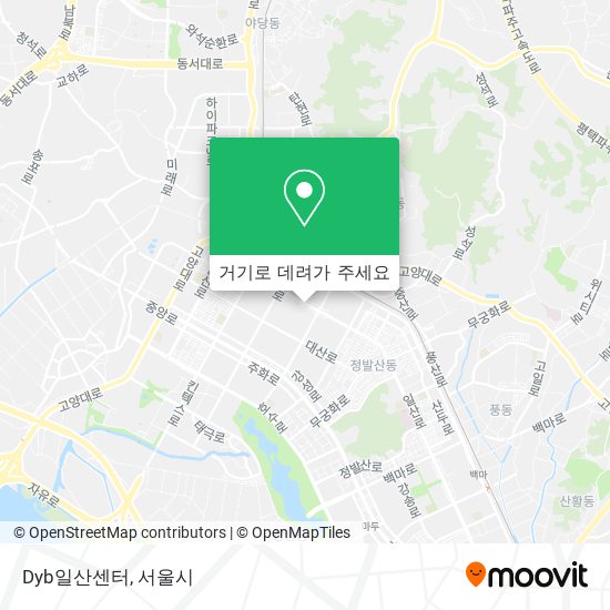 Dyb일산센터 지도