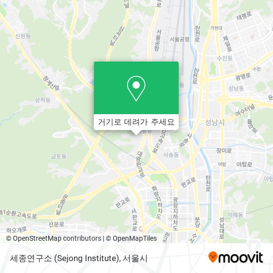 세종연구소 (Sejong Institute) 지도