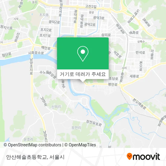 안산해솔초등학교 지도