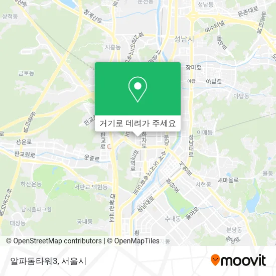 알파돔타워3 지도