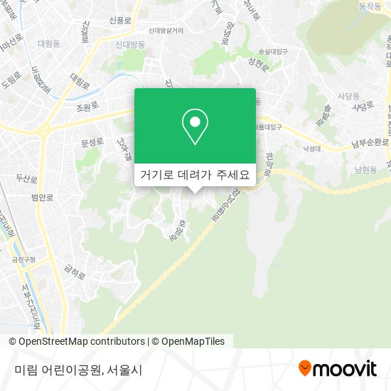 미림 어린이공원 지도