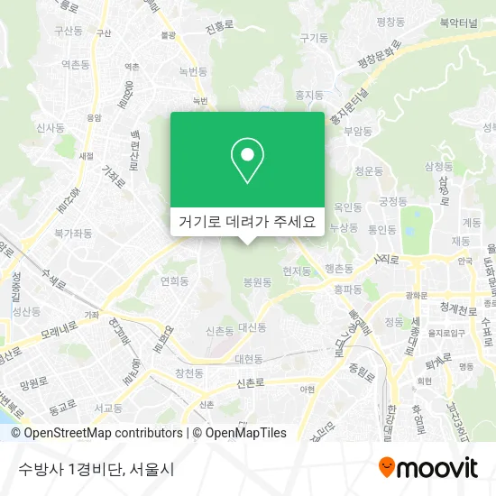 수방사 1경비단 지도