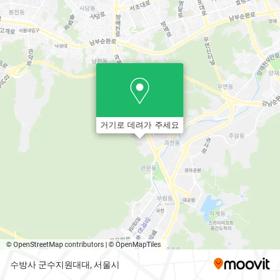 수방사 군수지원대대 지도