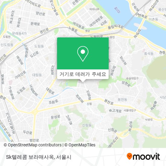 Sk텔레콤 보라매사옥 지도