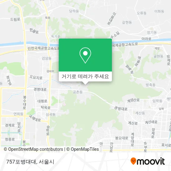 757포병대대 지도