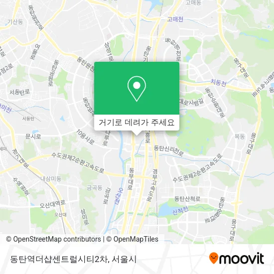 동탄역더샵센트럴시티2차 지도