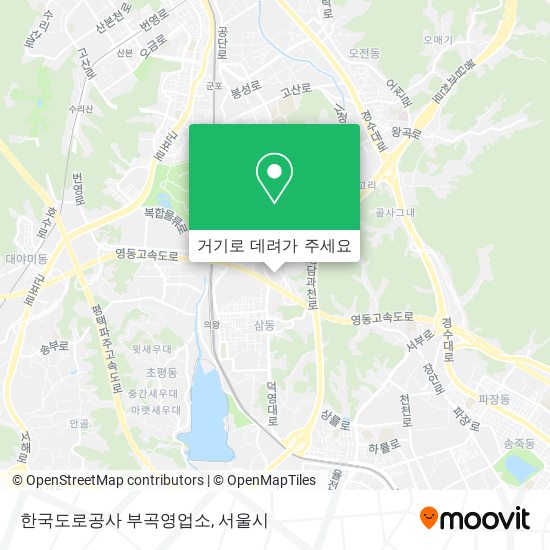 한국도로공사 부곡영업소 지도