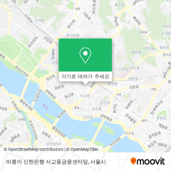 따릉이 신한은행 서교동금융센터앞 지도