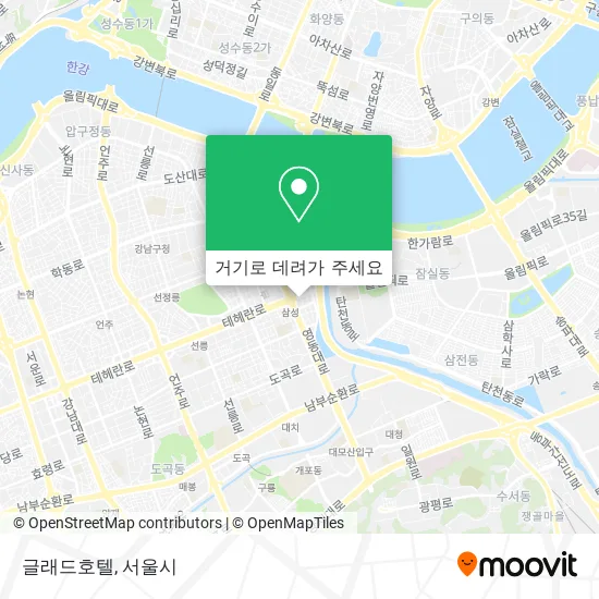 글래드호텔 지도