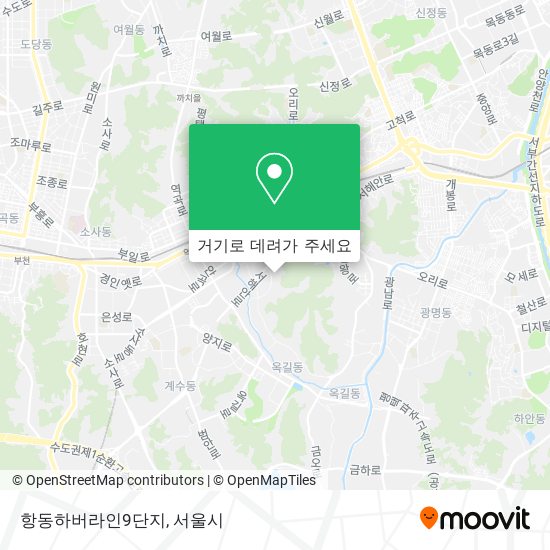 항동하버라인9단지 지도