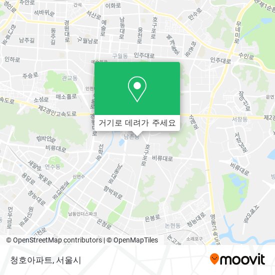 청호아파트 지도