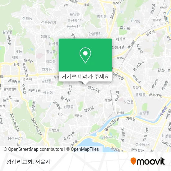 왕십리교회 지도