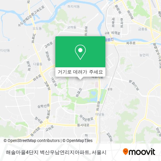 해솔마을4단지 벽산우남연리지아파트 지도