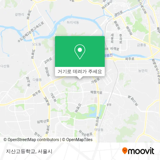 지산고등학교 지도