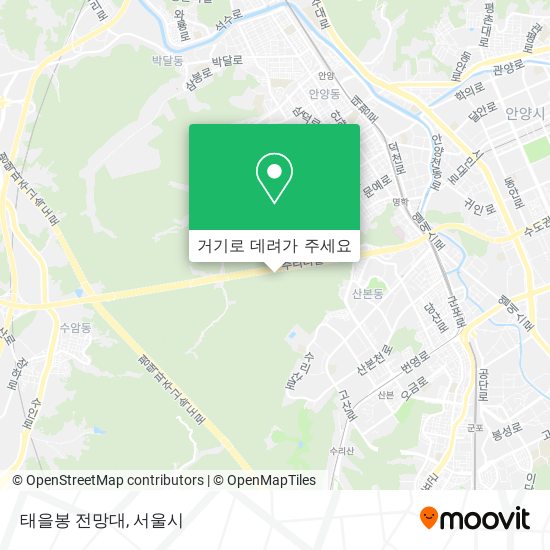 태을봉 전망대 지도