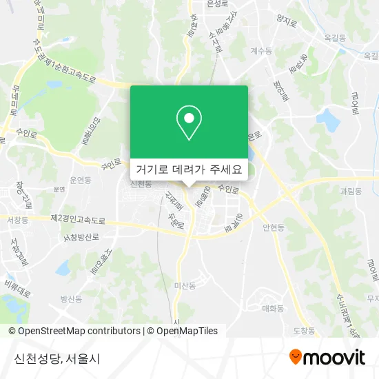 신천성당 지도