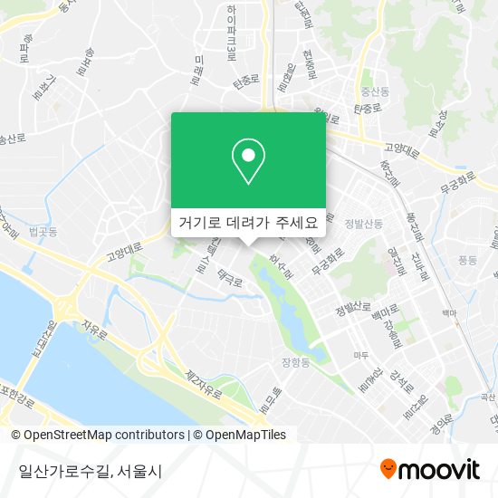 일산가로수길 지도