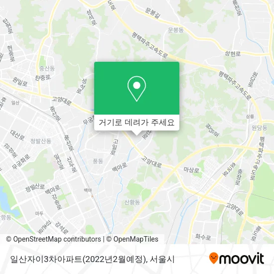 일산자이3차아파트(2022년2월예정) 지도