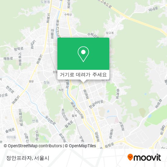 정안프라자 지도