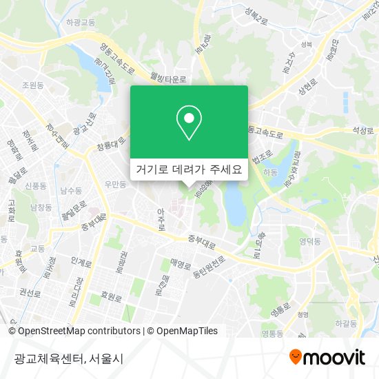 광교체육센터 지도