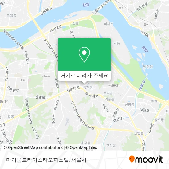 마이움트라이스타오피스텔 지도