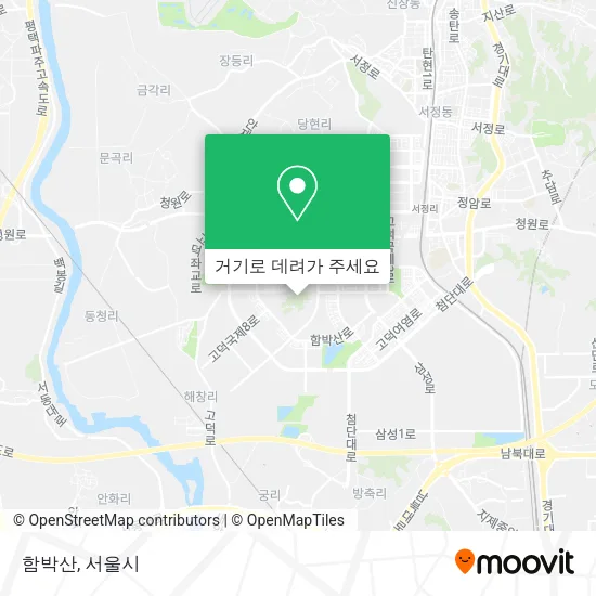함박산 지도