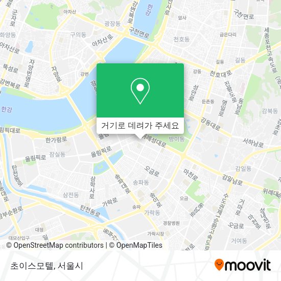 초이스모텔 지도