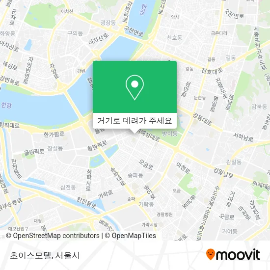 초이스모텔 지도
