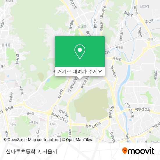 산마루초등학교 지도