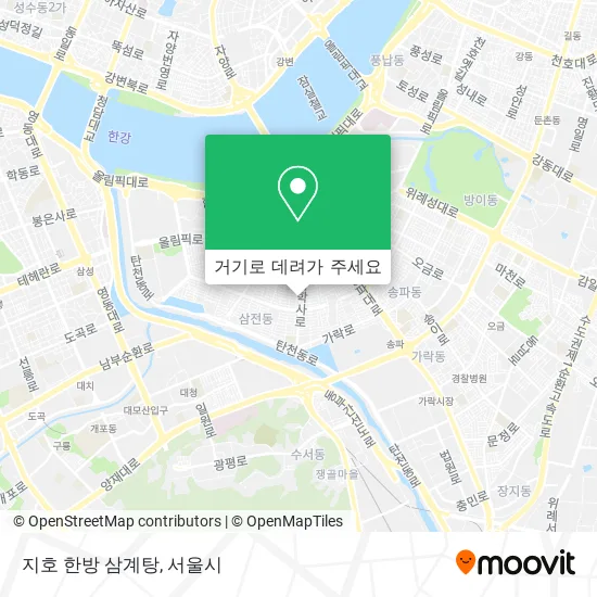 지호 한방 삼계탕 지도