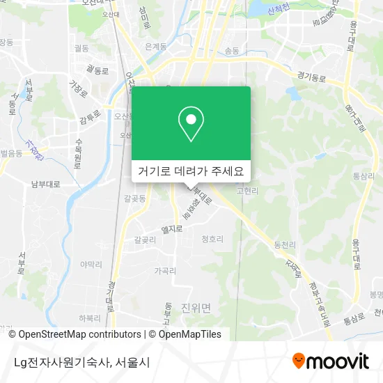 Lg전자사원기숙사 지도