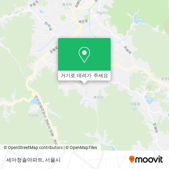 세아청솔아파트 지도