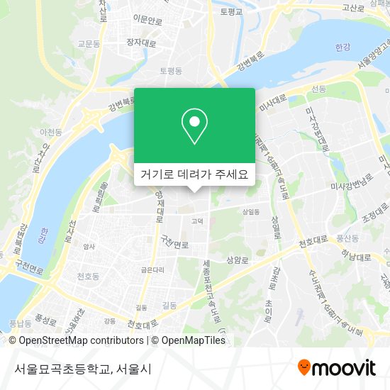 서울묘곡초등학교 지도