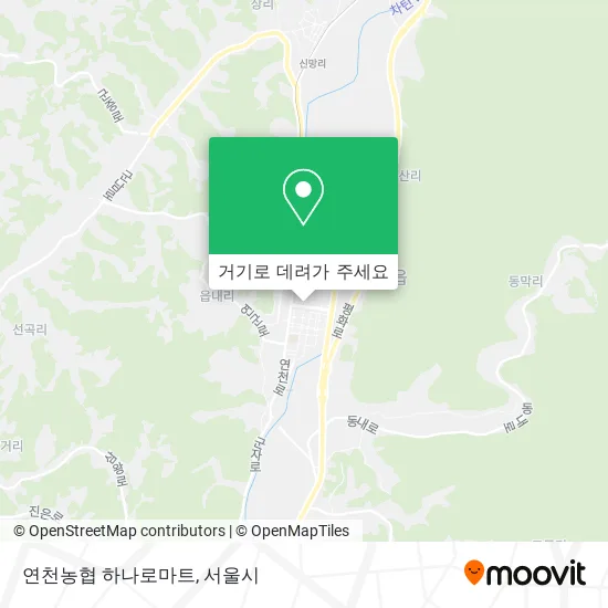 연천농협 하나로마트 지도