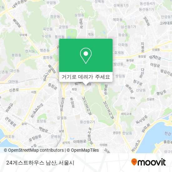 24게스트하우스 남산 지도