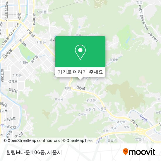 힐링M타운 106동 지도