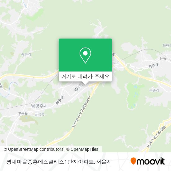 평내마을중흥에스클래스1단지아파트 지도